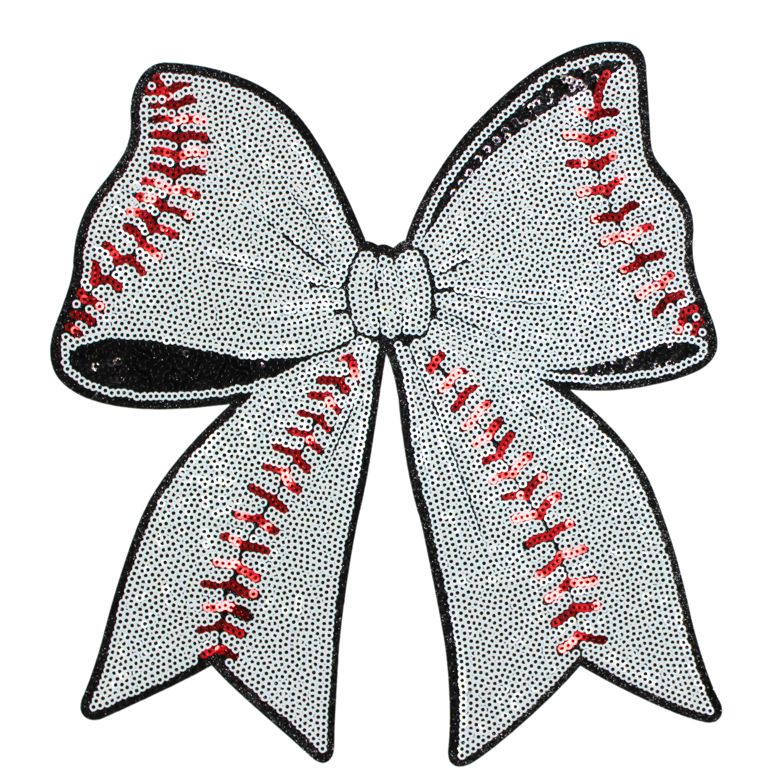 Softball Bow Patch (Large/Sequin) image 0