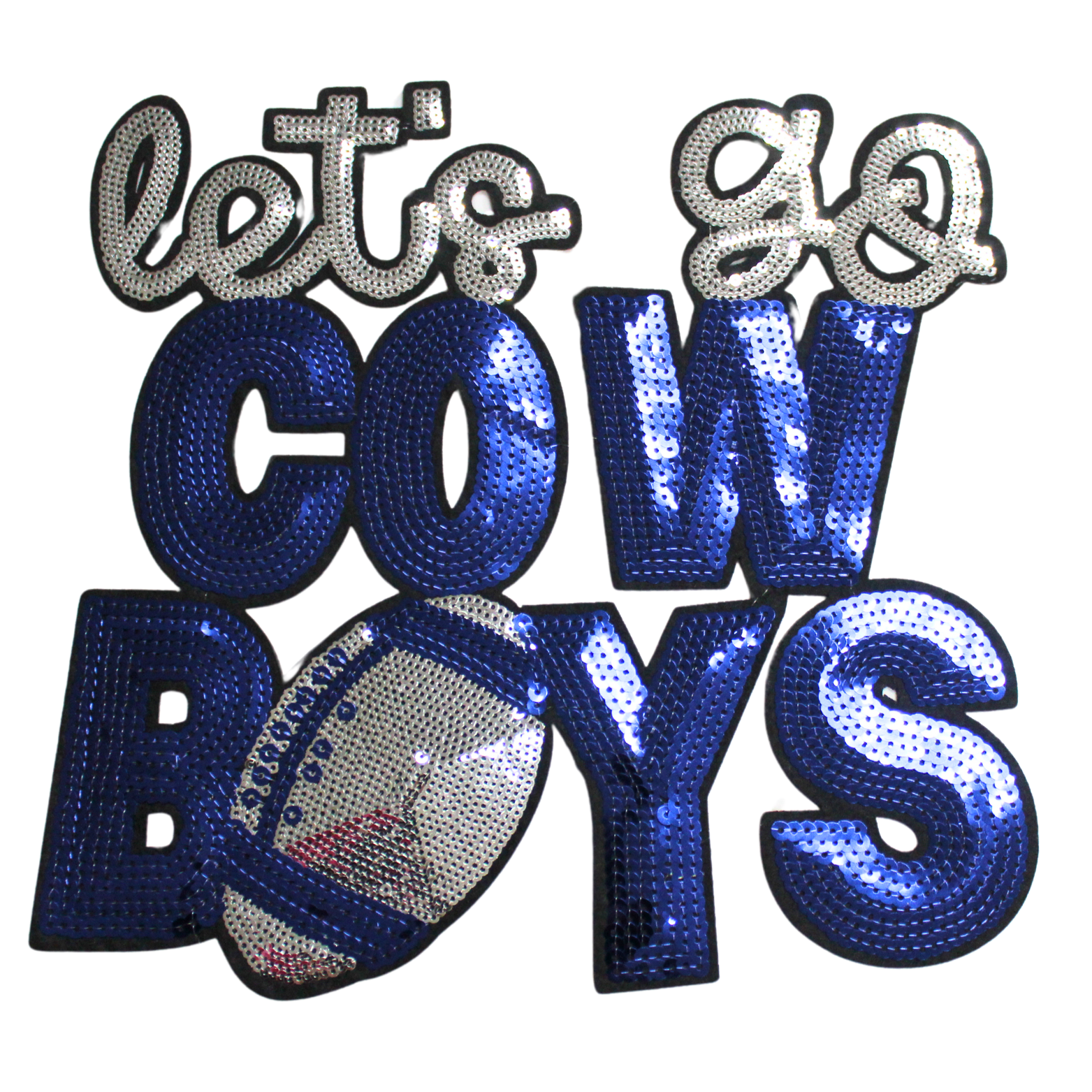Let's Go Cowboys Patch(Large/Sequin) image 0