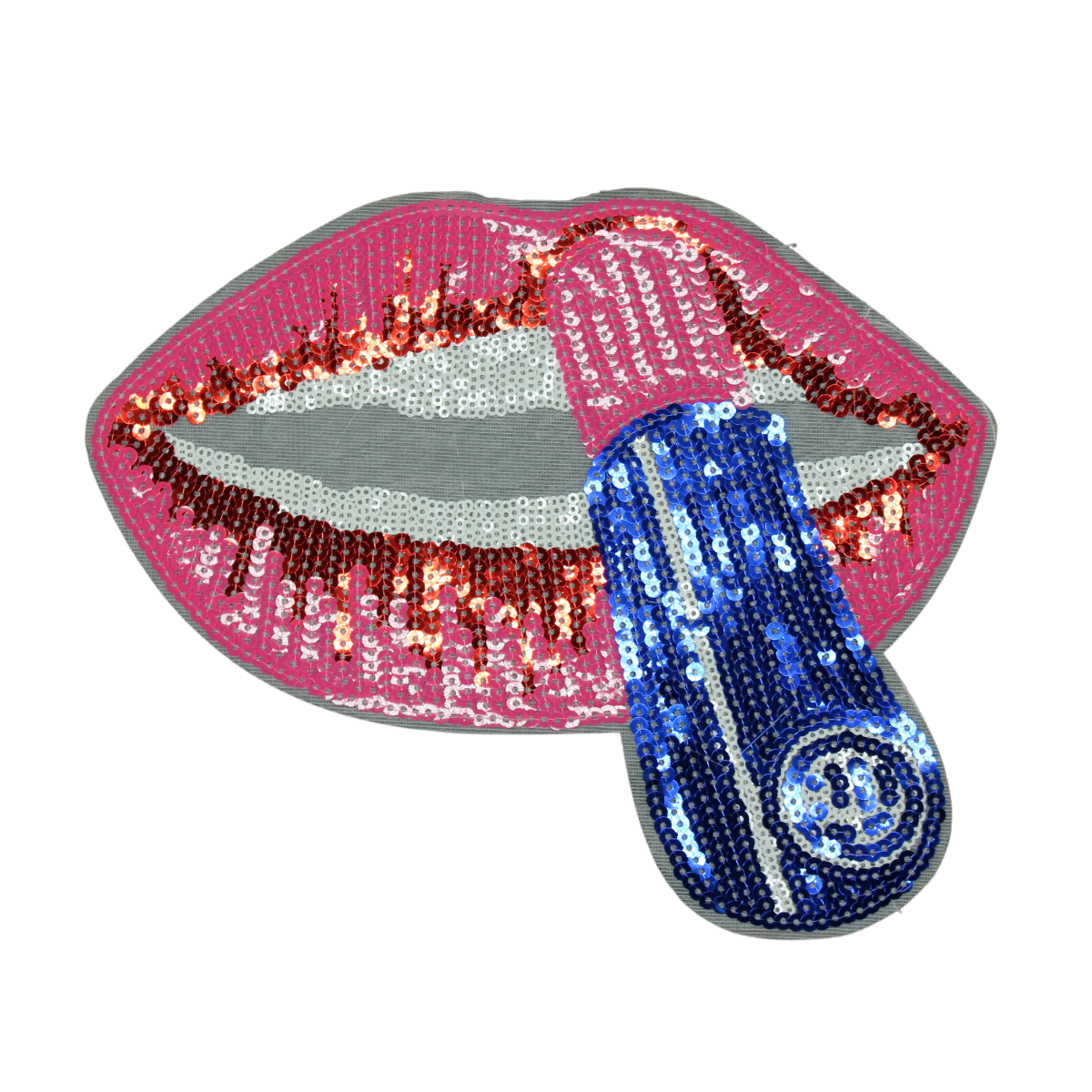 Lipstick And Lips Patch (Large/Sequin) image 0