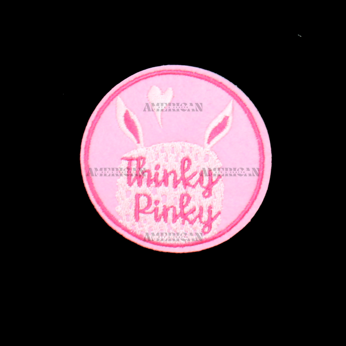 Thinky Pinky Patch (Small/Embroidery) image 0
