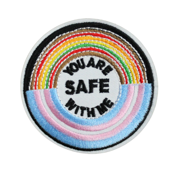 You Are Safe With Me Patch (Small/Embroidery) image 0