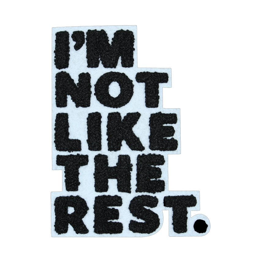 I'm Not Like The Rest Patch (Large/Chenille) image 0
