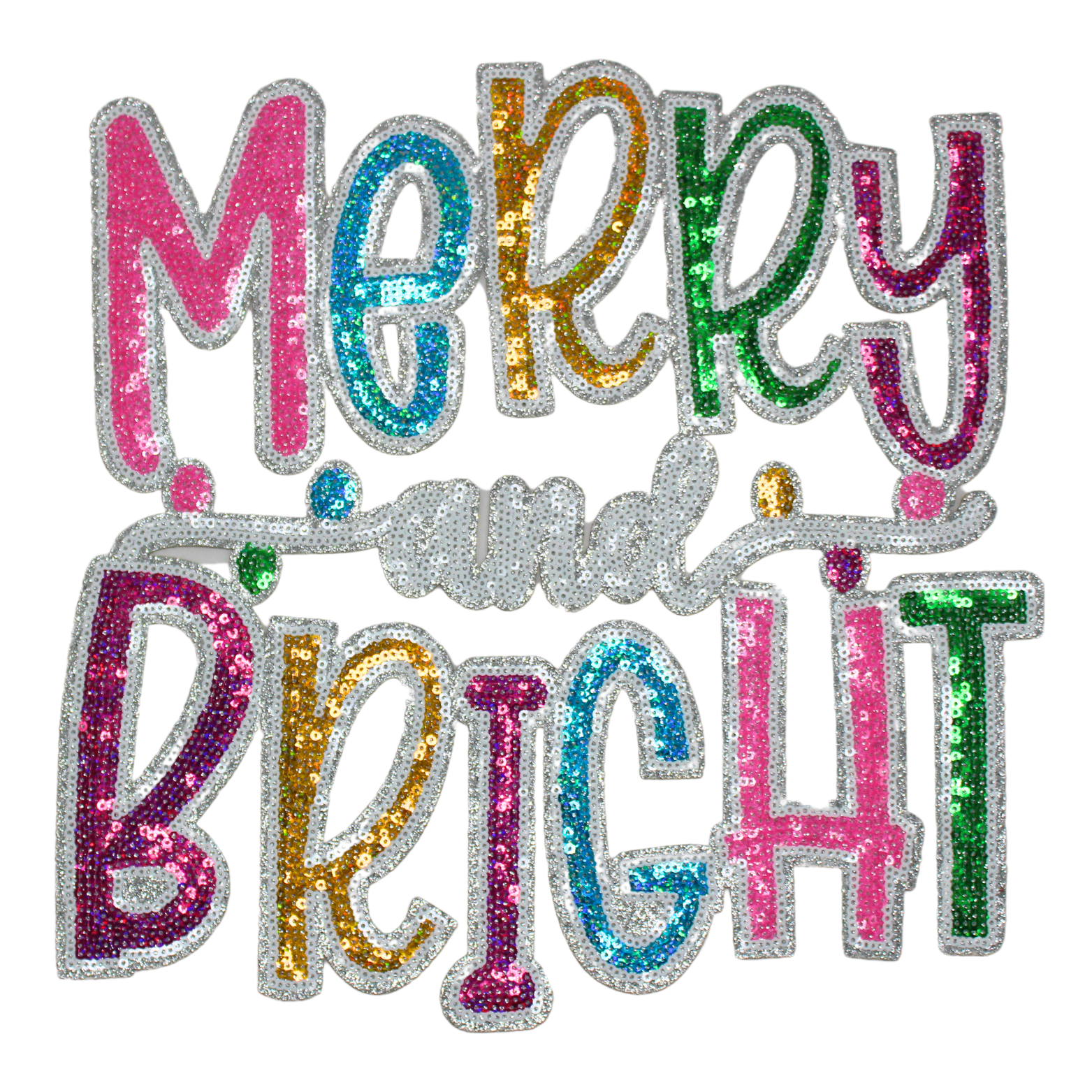 Merry And Bright Patch (Large/Sequin) image 0