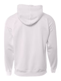 A4 Sublimation White Sprint Fleece Hoodie
